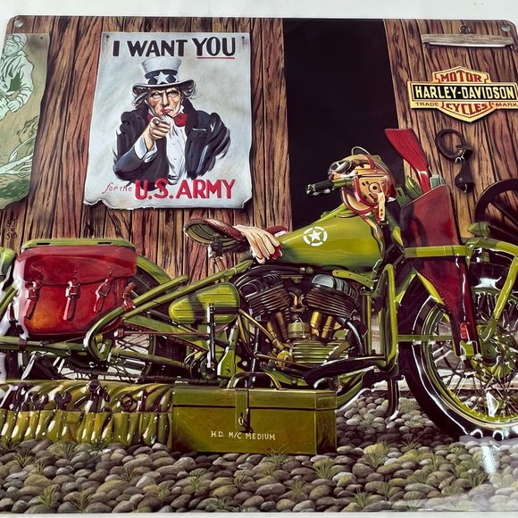 Harley-Davidson Multi-Color Freedom Riders Embossed 15" x 13" Tin Sign 2010551 - Picture 6 of 6